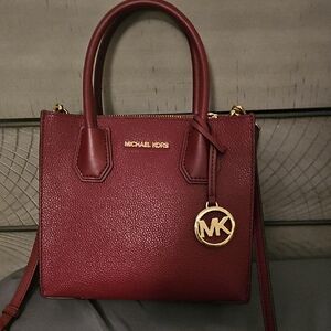 Michael Kors Wine Red Satchel